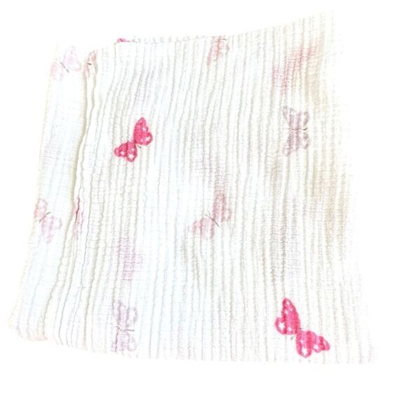 Aden by Aden + Anais Bundle of 3 Baby Girls 100% Cotton Lightweight Blankets. - Picture 3 of 8